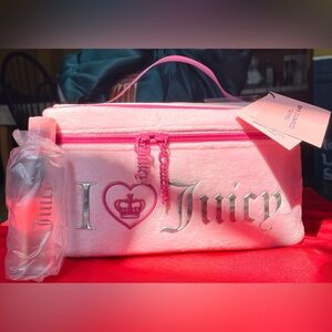 Juicy Couture Pink Cosmetic Case with Glossy Finish